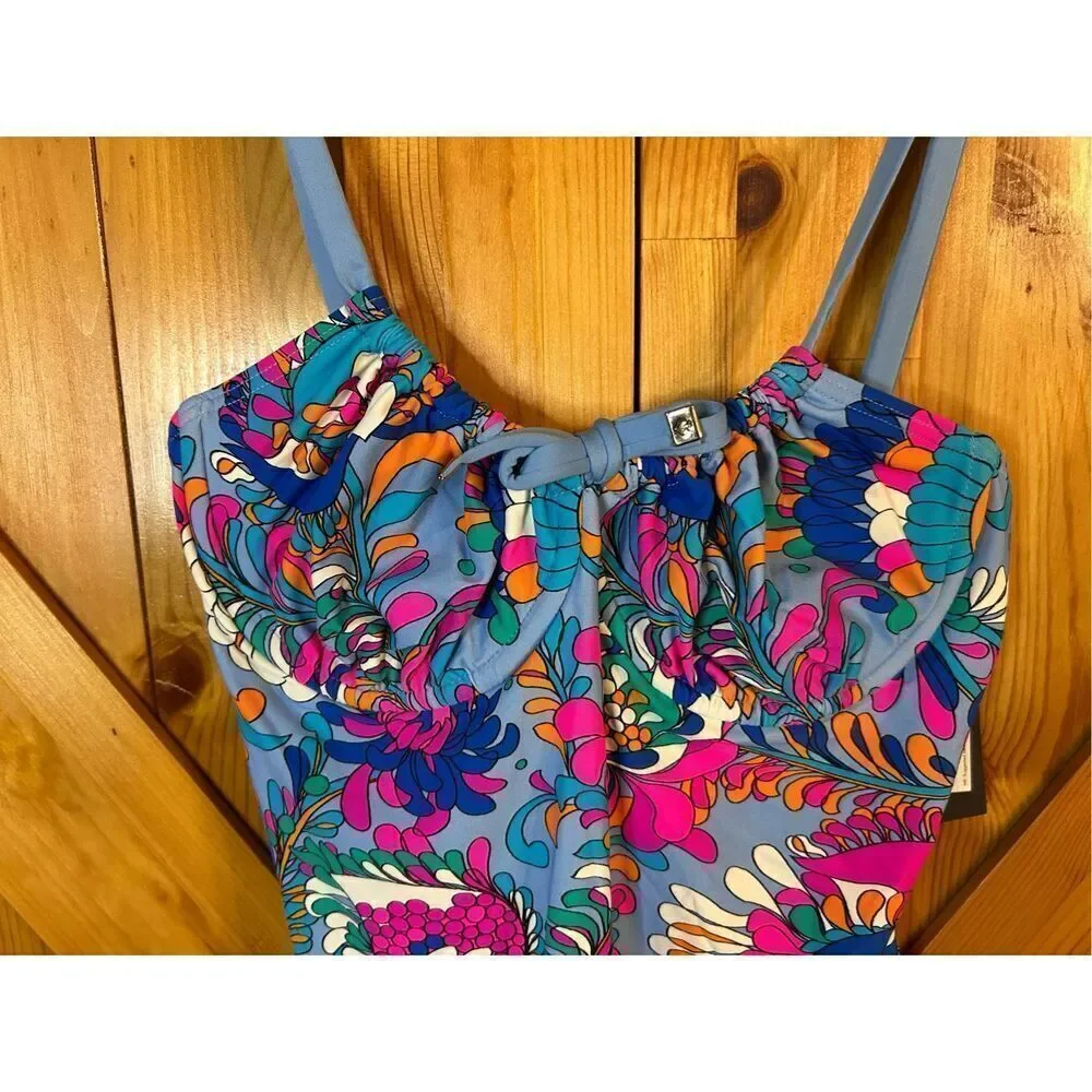 Kate Spade One Piece Swimsuit - Spring Water Size Medium nwt (0128)